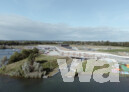 Luftaufnahme olympisches Wassersportstadion mit Blick auf die Sportlerunterkünfte | © Aldo Amoretti