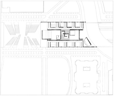 Paul-Löbe-Haus (Wettbewerbstitel: Deutscher Bundestag Alsenblock) | © 1. Preis Stephan Braunfels Architekten, München