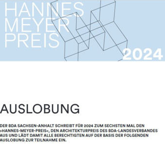 Hannes-Meyer-Preis 2024 | Bild: © Bund Deutscher Architekten Landesverband Sachsen-Anhalt e. V.