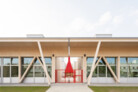 Enrico Molteni Architecture, Inclusive education center in Parma, Italy. Photomontage on Photo by Marco Cappelletti, courtesy of Enrico Molteni Architecture