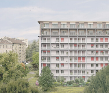 Surélévation et réaménagements des espaces extérieurs immeubles Miléant-Borges