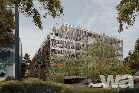 Bundeswehrkrankenhaus Baufeld C, Berlin-Mitte – Parkhaus, (Lehr-) Rettungswache, Unterkünfte