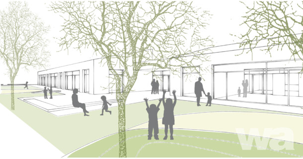 Neubau einer KITA mit Mehrzweckhalle
