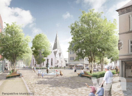 Umgestaltung Marktplatz – Bergstraße – Lange Straße