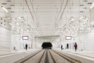 Hugo-Häring-Landespreis 2024: Stadtbahntunnel Karlsruhe - Neubau von sieben Haltestellen im Untergrund, Karlsruhe | Architekturbüro: allmannwappner | Bauherrschaft: KASIG - Karlsruher Schieneninfrastrukturgesellschaft mbH | Foto: © Brigida González
