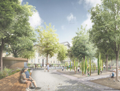 Neugestaltung der Grün- und Freiflächen Koppenstraße/Palisadenstraße