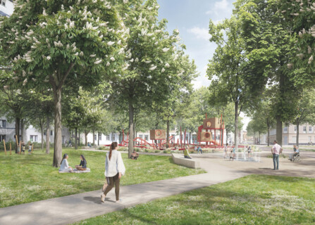 Neugestaltung der Grün- und Freiflächen Koppenstraße/Palisadenstraße