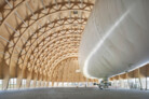 Deutscher Ingenieurbaupreis 2024 – Staatspreis: Luftschiffhangar in Mülheim an der Ruhr | Ingenieurbüro: Ripkens Wiesenkämper Beratende Ingenieure PartGmbB, Essen | Tragwerksplanung: Ripkens Wiesenkämper mit Marx Krontal Partner, MKP GmbH, Hannover | Bauherrschaft: Westdeutsche Luftwerbung Theodor Wüllenkemper GmbH & Co. KG, Mülheim an der Ruhr | Foto: © Annika Feuss Fotografie