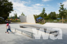 Eine Skate-Anlage mit verschiedenen Elementen und eine Boulderwand zum freien Klettern bieten Platz zur freien Entfaltung. | © Nikolai Benner, Bad Hersfeld