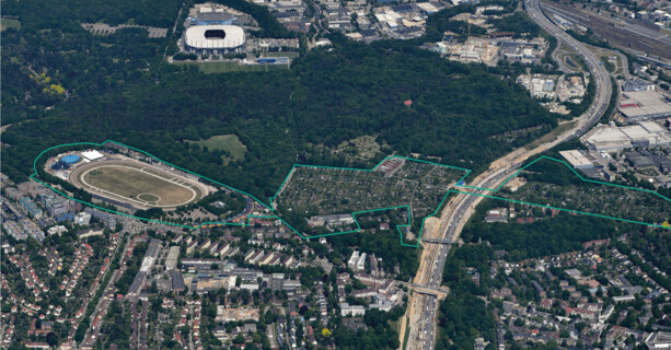 Städtebau und Freiraum für "Quartiere am Volkspark" der Science City Hamburg Bahrenfeld