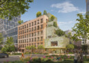MONACO brings a sense of levity to the Werksviertel through warm, playful materials and a building layout that expresses a clear synergy between ‘work’ and ‘play’. Image: © MVRDV