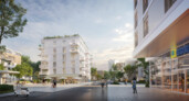 Kategorie 2: Projekt in Entwicklung | Preisträger: Quartier FÜRstenried West (München, Assetklasse: Wohnen) | Bildquelle: Rendering: h4a Gessert + Randecker