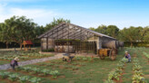 Category Award Winner: Future Projects | Experimental: AGRITECTURE - future experimental homes/ workspace- multi functional - Greenhouse Living (Architecture + Agriculture) by tHE gRID Architects | Image: © Studio Flame Birds