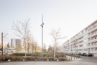 Auszeichnung: Quartier 8 Gartenstadt Drewitz, Potsdam | Architekten: KOPPERROTH mit KONTEKTUM, BBZ Landschaftsarchitektur | Bauherr: WG „Karl Marx“ Potsdam eG | Foto: © Schnepp Renou, Berlin