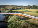 Kategorie: Fuß- und Radwegbrücken | Auszeichnung + Sonderpreis Nachhaltigkeit: Neue Regenbrücke, Roding | Dipl.-Ing. (FH) Hubert Busler, Mayr Ludescher Partner; Dipl.-Ing. Falko Schmitt, Dipl.-Ing. Dirk Krolikowski, DKFS.io | Foto: © DKFS mit Mayr Ludescher Partner