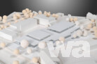 2. Preis: kadawittfeldarchitektur, Aachen | RMP Stephan Lenzen Landschaftsarchitekten, Bonn | kevee cologne gmbh & co. kg, Köln | Inco Ingenieurbüro GmbH, Aachen | TOHR Bauphysik GmbH & Co. KG, Bergisch Gladbach | Modellfoto: © post welters + partner mbB Architekten & Stadtplaner BDA/SRL, Dortmund