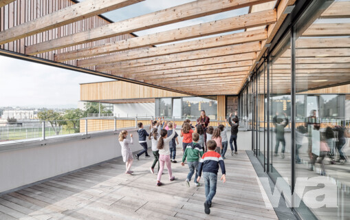 Volksschule Erlaaer Schleife – Neubau 21-klassige GTVS (Ganztagsvolksschule)  | © David Schreyer