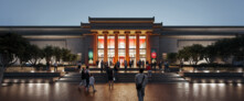 Finalist: Selldorf Architects, New York with Reed Hilderbrand, Atelier Ten, Two Row Architect, Renfro Design Group, Arup, Guy Nordenson & Associates, TYLin Silman || Image: North Arrival Portico © Selldorf Architects and Malcolm Reading Consultants