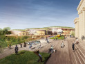 Gewinner / Winner: Weiss/Manfredi Architecture/Landscape/Urbanism, New York with SCAPE, Atelier Ten, WeShouldDoItAll, Taliaferro & Browne, Jaros, Baum & Bolles, Severud Associates || Image: New Wing and Sculpture Park © Weiss/Manfredi Architecture/Landscape/Urbanism and Malcolm Reading Consultants