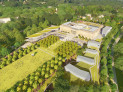 Gewinner / Winner: Weiss/Manfredi Architecture/Landscape/Urbanism, New York with SCAPE, Atelier Ten, WeShouldDoItAll, Taliaferro & Browne, Jaros, Baum & Bolles, Severud Associates || Image: Aerial View/Sculpture Park © Weiss/Manfredi Architecture/Landscape/Urbanism and Malcolm Reading Consultants