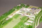Gewinner / Winner: Weiss/Manfredi Architecture/Landscape/Urbanism, New York with SCAPE, Atelier Ten, WeShouldDoItAll, Taliaferro & Browne, Jaros, Baum & Bolles, Severud Associates || Model Photo © Weiss/Manfredi Architecture/Landscape/Urbanism and Malcolm Reading Consultants