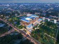 Finalist: WHY Architecture, Los Angeles, California with WILDING x WHY, Atelier Ten, STRATA Architecture + Preservation, Arup, TYLin Silman || Image: Aerial View/Sculpture Park © WHY Architecture and Malcolm Reading Consultants