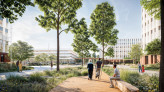Gewinner: ARGE HENN / C.F. Møller Architects || Klinikplatz © HENN / C.F. Møller Architects