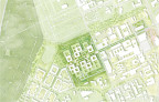 Gewinner: ARGE HENN / C.F. Møller Architects || Masterplan, Original-Maßstab: 1:2000 © HENN / C.F. Møller Architects