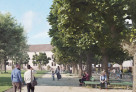 1. Rang / 1. Preis: ARGE Krebs und Herde Landschaftsarchitekten BSLA, Winterthur | OePlan GmbH – Umweltfachleute Landschaftsarchitekten Ingenieure, Altstätten | Visualisierung: Tom Schmid Visualisierungen, Schaffhausen