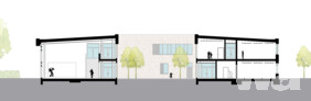 Schulcampus Zarrentin, Regionale Schule - Schnitt | © ppp architekten + stadtplaner