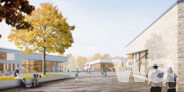 Schulcampus Zarrentin - Wettbewerbsperspektive | © ppp architekten + stadtplaner