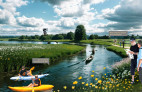 The Mosaic – Roosendaal 2040 | MVRDV, Rotterdam || Proposal for enlarged ecological stream valleys. Image: © MVRDV