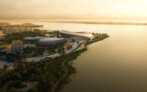 Greater Bay Area Sports Centre, Nansha, China | Zaha Hadid Architects in collaboration with the Guangdong Architectural Design & Research Institute | Render by Negativ