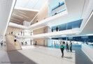 Haus der Digitalisierung - ﻿﻿﻿﻿﻿﻿﻿﻿Das lichtdurchflutete Foyer als Zentrum des Hauses | © Kronaus Mitterer Architekten ZT GmbH, Wien/Berlin