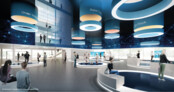 Haus der Digitalisierung - ﻿﻿﻿﻿﻿﻿﻿﻿Der Showroom - Vernetzung der realen und digitalen Welt | © Kronaus Mitterer Architekten ZT GmbH, Wien/Berlin