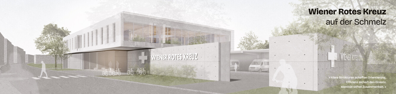 Neubau einer Rettungsstation für das Wiener Rote Kreuz