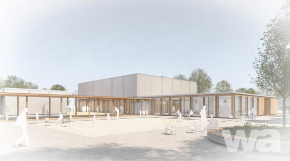Waldstadtzentrum - Neubau Sport- und Mehrzweckhalle mit Freianlagen für Schule und Öffentlichkeit