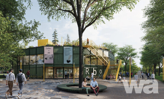Neubau Stadtteilzentrum Rothenburgsort und Parkfläche am Alexandra-Stieg