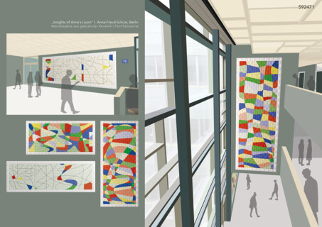 Kunst am Bau Neubau Anna-Freud-Schule (Oberstufenzentrum für Sozialwesen)