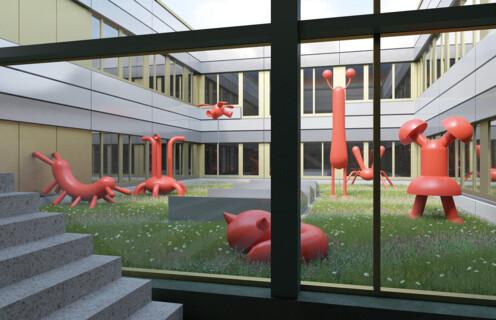 Kunst am Bau Neubau Anna-Freud-Schule (Oberstufenzentrum für Sozialwesen)