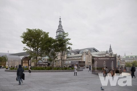 Architektonische Gestaltung der U5 Mitte-Haltestelle Hauptbahnhof Nord