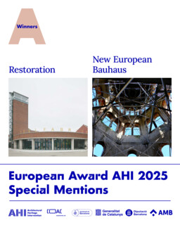 European Award AHI -AHI Architectural Heritage Intervention- 2025