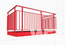 2. Preis: Red Balcony | Monika Goetz, Berlin