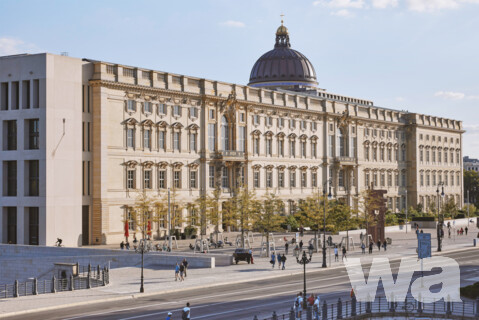 Kunst-am-Bau-Wettbewerb Humboldt Forum – zeitgenössische Fassade am Nordgiebel zum Lustgarten