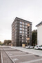 Anerkennung: Wohnturm mit Kindertagesstätte in Mainz-Kastel || Foto: Lars Otte, © LOA I Lars Otte Architektur BDA