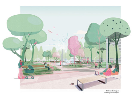 Klimaangepasste Neugestaltung der Mühlenpromenade (inkl. Brunnenplatz)
