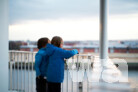 Ausblick vom Balkon der Heimatmole über das Baakenhafenbecken | © Hartmut Nägele