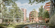 Gewinner Bauträger: Neues Leben reg. Gen.m.b.H. und Schönere Zukunft GmbH | Architekturbüros: g.o.y.a. Ziviltechniker GmbH und wup ZT GmbH | Landschaftsplanung: DnD Landschaftsplanung ZT GmbH