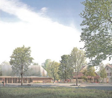 Salle polyvalente, pôle culturel et aménagement des espaces extérieurs