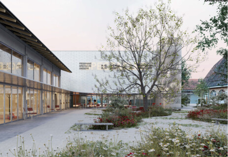 Salle polyvalente, pôle culturel et aménagement des espaces extérieurs